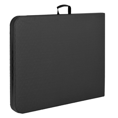 STÓŁ CATERINGOWY RATTAN SKŁADANY W WALIZKĘ - 180 CM SZARY