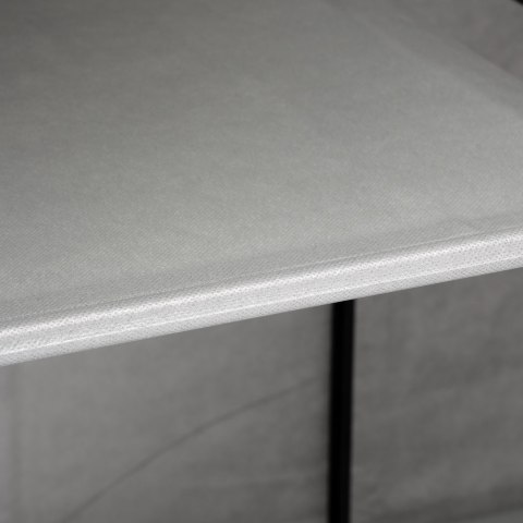 SZAFA TEKSTYLNA Z 8 PÓŁKAMI SONIA Z KURTYNĄ SZARA