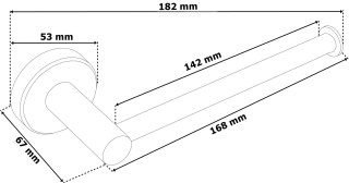 UCHWYT NA PAPIER TOALETOWY ZŁOTY VOST