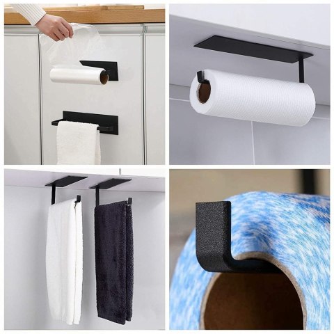 UCHWYT NA RĘCZNIKI IZMIR CZARNY LOFT