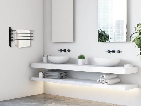 WIESZAK NA RĘCZNIKI ORTYS CZARNY LOFT