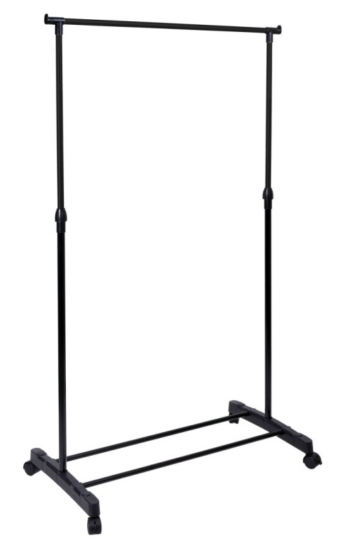 WIESZAK STOJĄCY POJEDYNCZY NA KÓŁKACH BES CZARNY