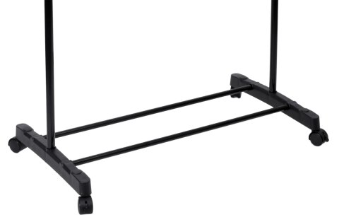 WIESZAK STOJĄCY POJEDYNCZY NA KÓŁKACH BES CZARNY