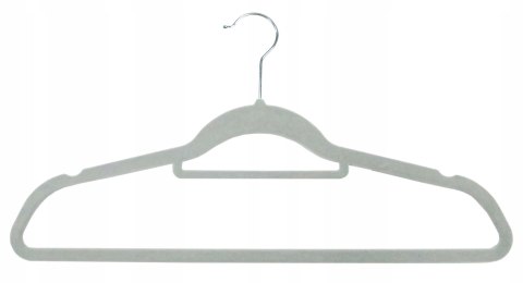 WIESZAK WELUROWY MAXI KOMPLET 5 SZT - SZARY