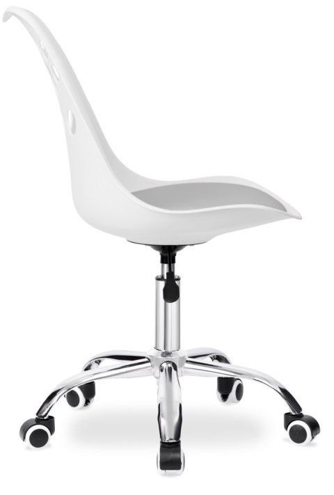 FOTEL OBROTOWY GROVER BIAŁO-SZARY