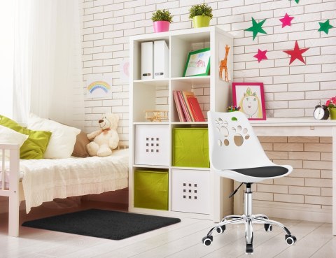 FOTEL OBROTOWY GROVER BIAŁOCZARNY