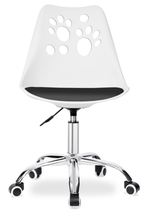 FOTEL OBROTOWY GROVER BIAŁOCZARNY