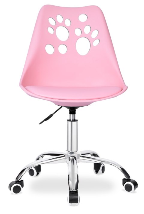 FOTEL OBROTOWY GROVER RÓŻOWY