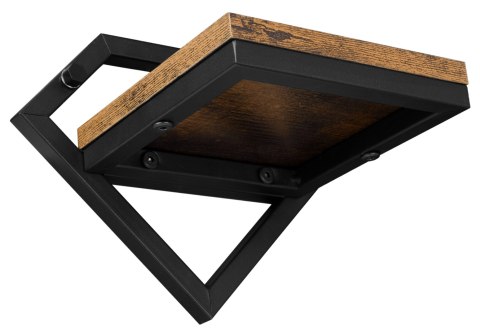 KWIETNIK METALOWY ŚCIENNY CZARNY DORON RUSTIC LOFT