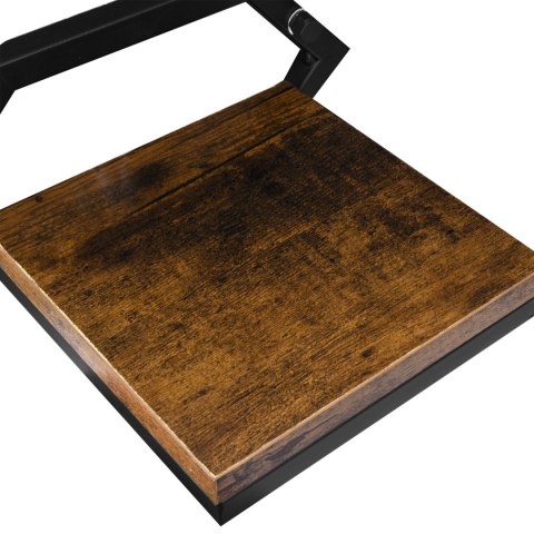 KWIETNIK METALOWY ŚCIENNY CZARNY DORON RUSTIC LOFT