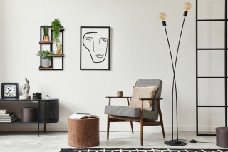 KWIETNIK WISZĄCY CZARNY HAGART RUSTIC POSTARZANY DĄB