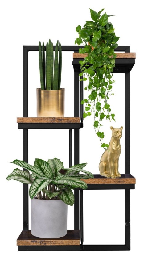 KWIETNIK WISZĄCY CZARNY HAGART RUSTIC POSTARZANY DĄB