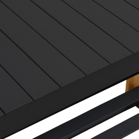 ŁAWKA REGAŁ NA BUTY MILOS Z PÓŁKAMI- CZARNY