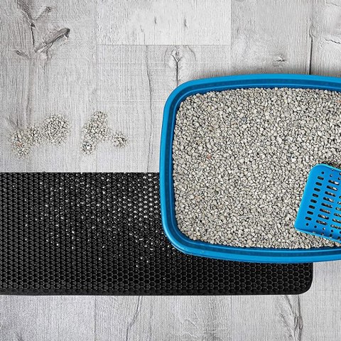 MATA DLA KOTA WYCIERACZKA CATSY 40X50 CM CZARNA