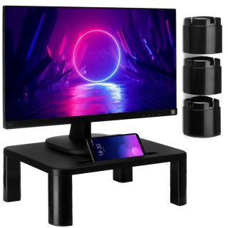 PODSTAWKA 3-STOPNIOWA POD MONITOR LAPTOPA CZARNA