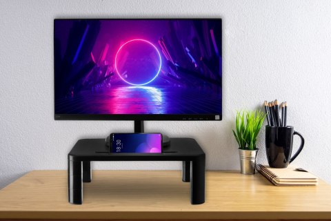 PODSTAWKA 3-STOPNIOWA POD MONITOR LAPTOPA CZARNA