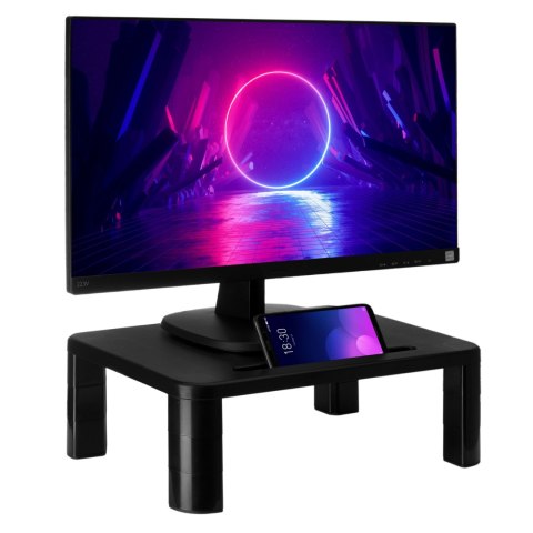 PODSTAWKA 3-STOPNIOWA POD MONITOR LAPTOPA CZARNA