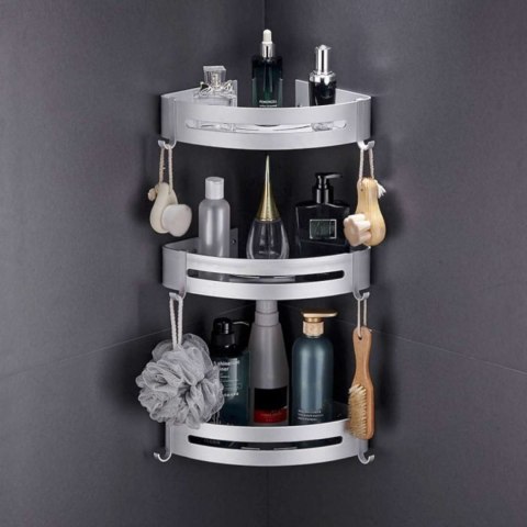 PÓŁKA MYZEA SREBRNY MAT DO ŁAZIENKI KUCHNI