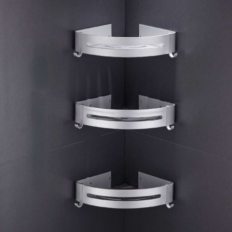 PÓŁKA MYZEA SREBRNY MAT DO ŁAZIENKI KUCHNI