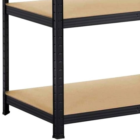 REGAŁ MAGAZYNOWY CONOR CZARNY 875 KG 180 X 90 X 30 CM