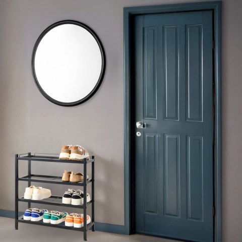 REGAŁ NA BUTY LOFT VIENA 4 POZIOMY CZARNA