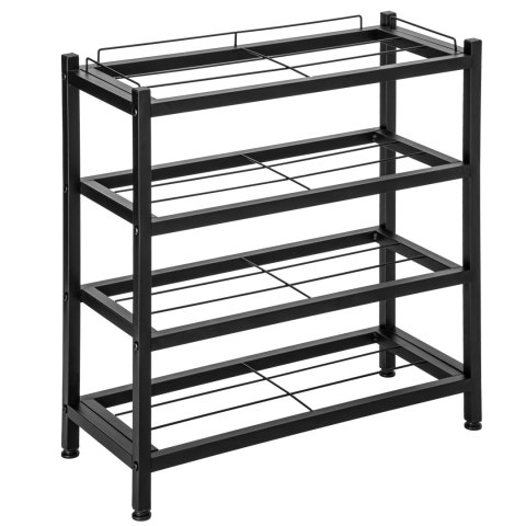 REGAŁ NA BUTY LOFT VIENA 4 POZIOMY CZARNA