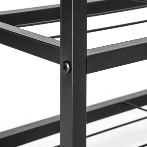 REGAŁ NA BUTY LOFT VIENA 4 POZIOMY CZARNA