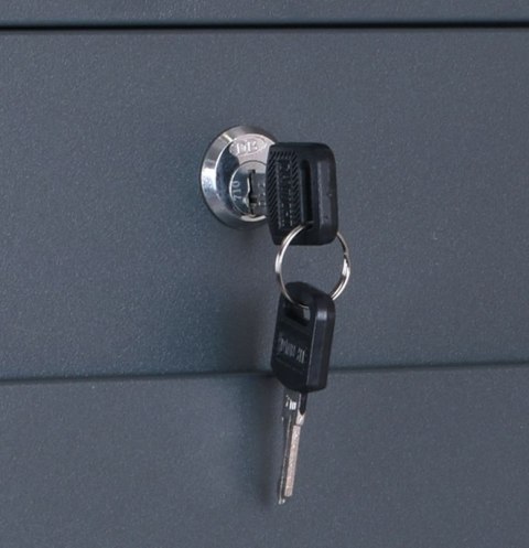 SKRZYNKA POCZTOWA NA LISTY VIDAR ANTRACYT Z NAPISAMI