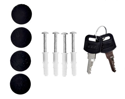 SKRZYNKA POCZTOWA NA LISTY VIDAR CZARNA Z NAPISAMI