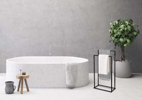 STOJAK WIESZAK NA RĘCZNIKI 2 RAMIONA GESI CZARNY