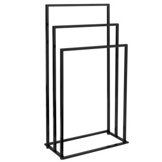 STOJAK WIESZAK NA RĘCZNIKI 3 RAMIONA TIRE CZARNY