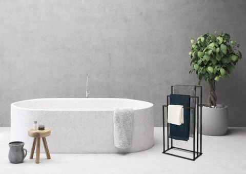 STOJAK WIESZAK NA RĘCZNIKI 3 RAMIONA TIRE CZARNY