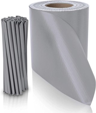TAŚMA OGRODZENIOWA 19 CM X 35 M SZARA OSŁONA