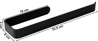 UCHWYT NA RĘCZNIKI KIRAN LOFT CZARNY