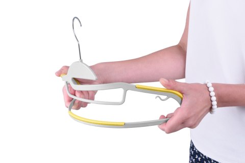 WIESZAK FLEXI KOMPLET 10 SZTUK SZARO-ŻÓŁTY