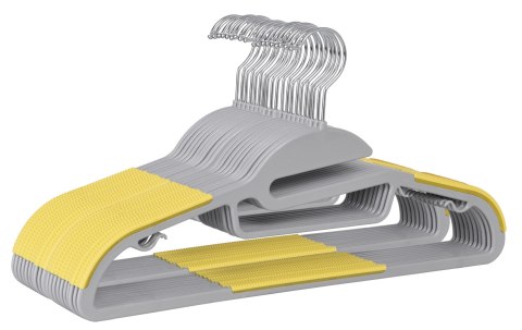 WIESZAK FLEXI KOMPLET 20 SZTUK SZARO-ŻÓŁTY