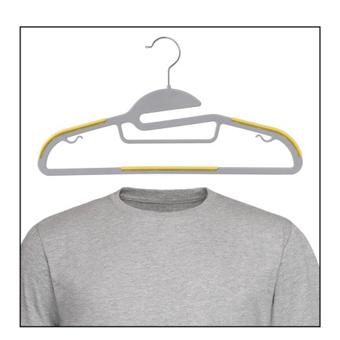 WIESZAK FLEXI KOMPLET 20 SZTUK SZARO-ŻÓŁTY