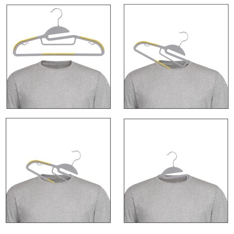 WIESZAK FLEXI KOMPLET 20 SZTUK SZARO-ŻÓŁTY