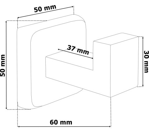 WIESZAK LOFT SALUS CZARNY