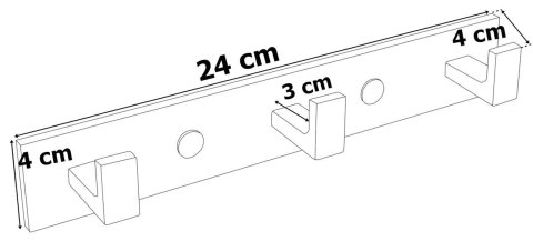 WIESZAK LOFT TRIO CZARNY