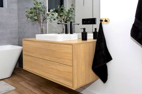 WIESZAK LOFTOWY ŚCIENNY KENDAR PODWÓJNY