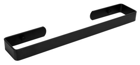 WIESZAK METALOWY ŚCIENNY KASOS 40 CM CZARNY LOFT