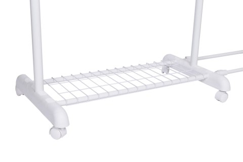 WIESZAK MOBILNY NA KÓŁKACH STOJĄCY RUFO BIAŁY