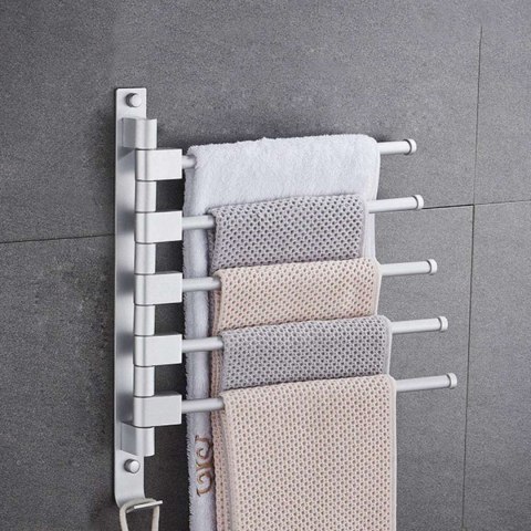 WIESZAK NA RĘCZNIKI ŁAZIENKOWY TYROS SREBRNY
