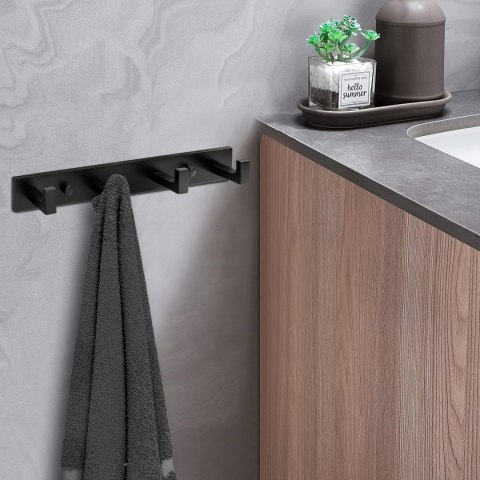 WIESZAK NA RĘCZNIKI LOFTOWY TESSERA CZARNY