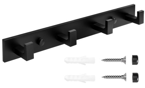 WIESZAK NA RĘCZNIKI LOFTOWY TESSERA CZARNY