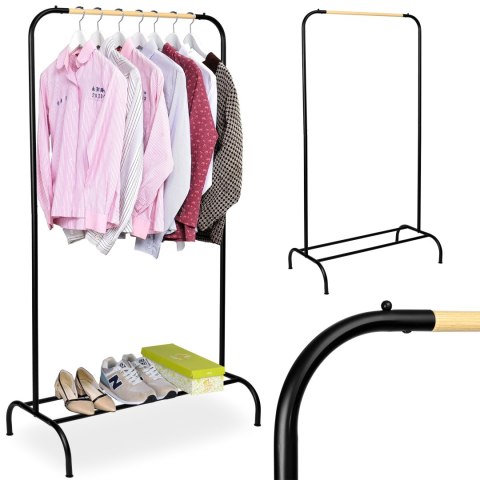 WIESZAK NA UBRANIA KITO CZARNY