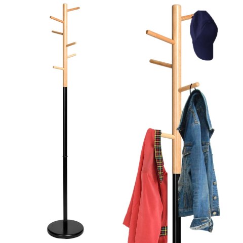 WIESZAK STOJĄCY ZITA 170 CM CZARNY