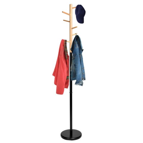 WIESZAK STOJĄCY ZITA 170 CM CZARNY