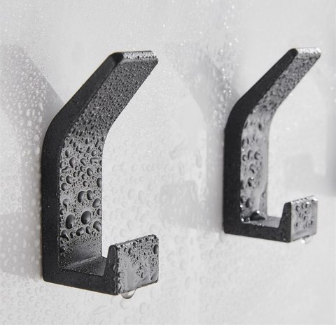 ZESTAW WIESZAKÓW LOFTOWYCH NA KLEJ OMNOS 5 SZTUK CZARNYCH